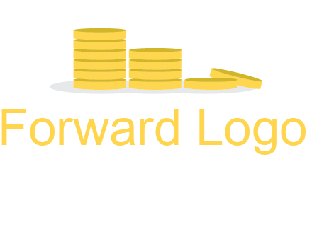 stacks of coins accounting logo