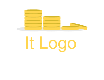 stacks of coins accounting logo