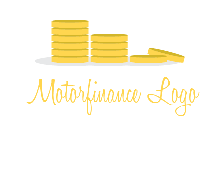 stacks of coins accounting logo