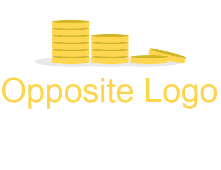 stacks of coins accounting logo