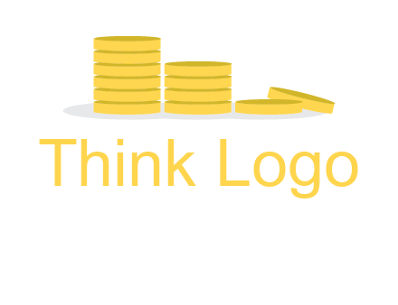 stacks of coins accounting logo