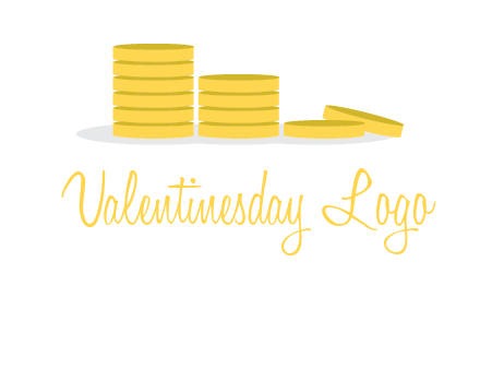 stacks of coins accounting logo