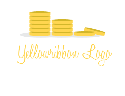 stacks of coins accounting logo