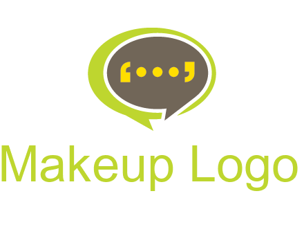 apostrophes in speech bubble communication logo