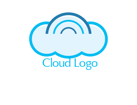 signals on cloud computing logo