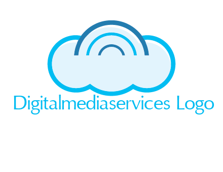signals on cloud computing logo