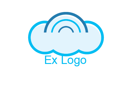 signals on cloud computing logo