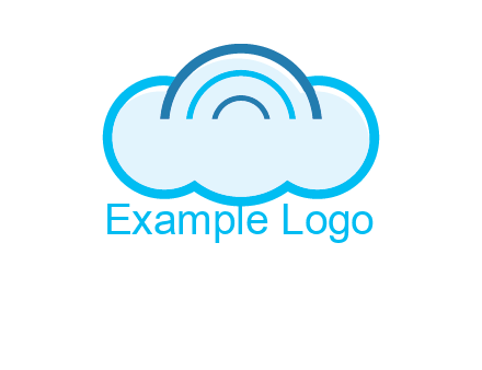 signals on cloud computing logo