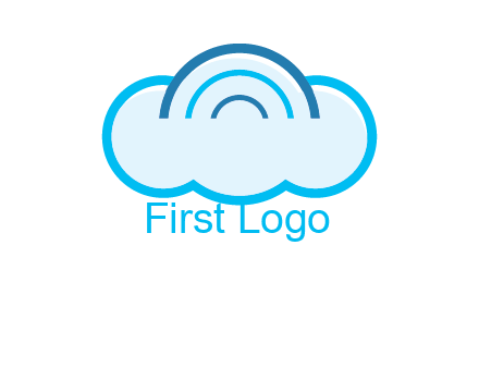 signals on cloud computing logo