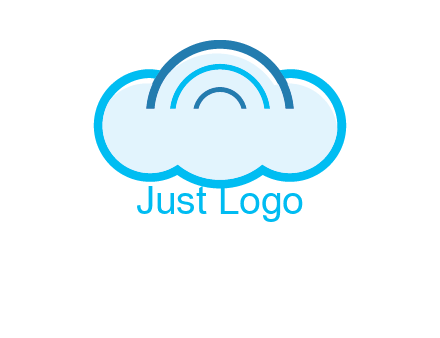signals on cloud computing logo