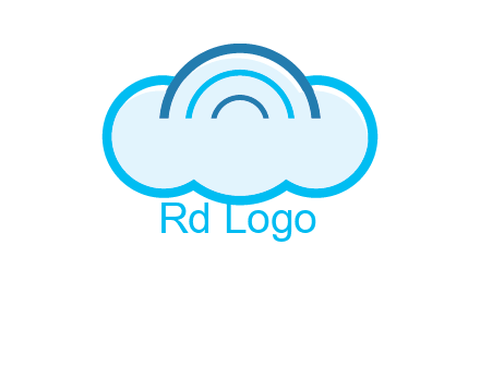signals on cloud computing logo
