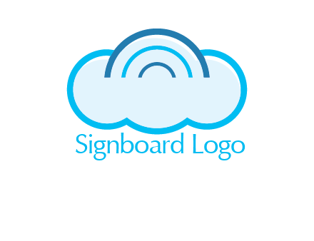 signals on cloud computing logo