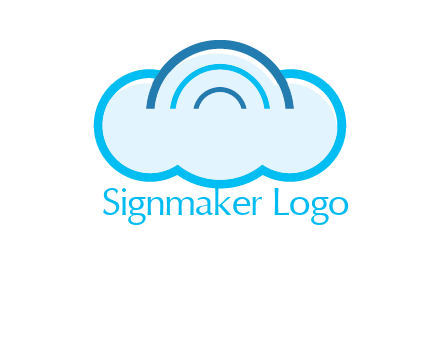 signals on cloud computing logo