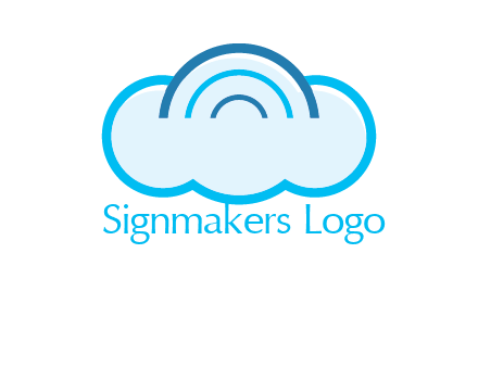 signals on cloud computing logo