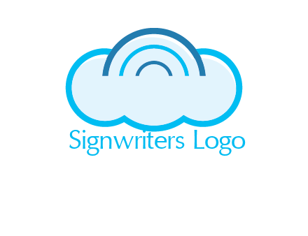 signals on cloud computing logo