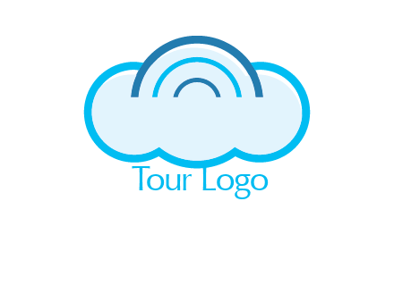 signals on cloud computing logo