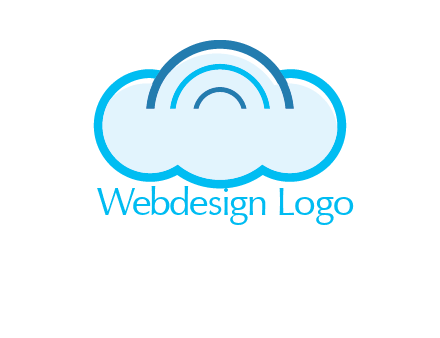 signals on cloud computing logo