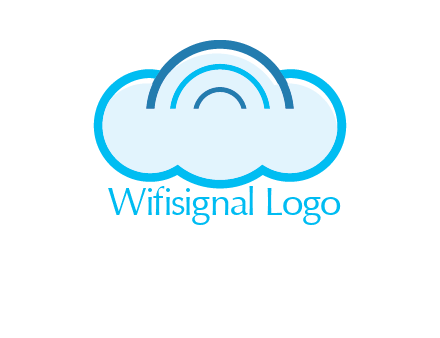 signals on cloud computing logo