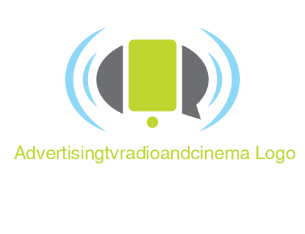 vibrating mobile and speech bubble icon