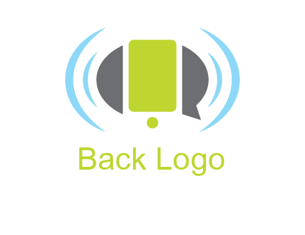 vibrating mobile and speech bubble icon