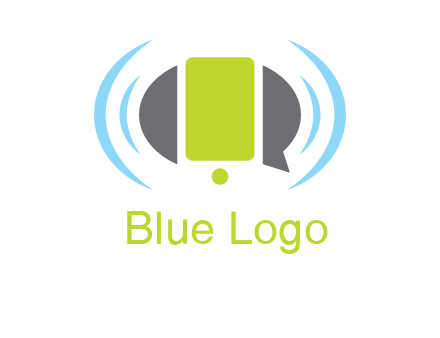 vibrating mobile and speech bubble icon