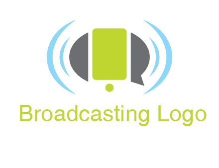 vibrating mobile and speech bubble icon
