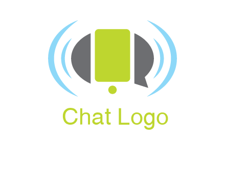 vibrating mobile and speech bubble icon