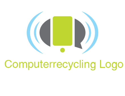 vibrating mobile and speech bubble icon