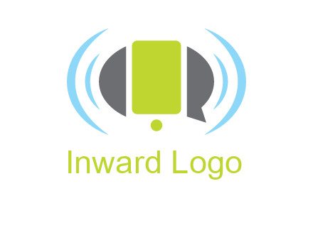 vibrating mobile and speech bubble icon