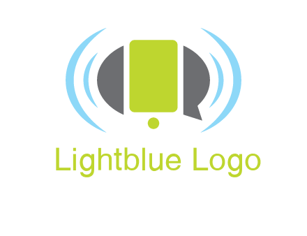 vibrating mobile and speech bubble icon