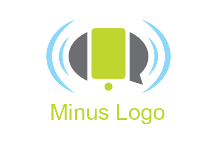 vibrating mobile and speech bubble icon
