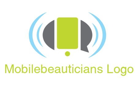 vibrating mobile and speech bubble icon