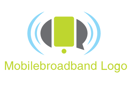 vibrating mobile and speech bubble icon