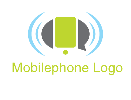 vibrating mobile and speech bubble icon
