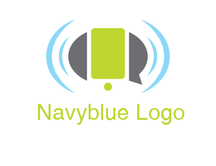 vibrating mobile and speech bubble icon