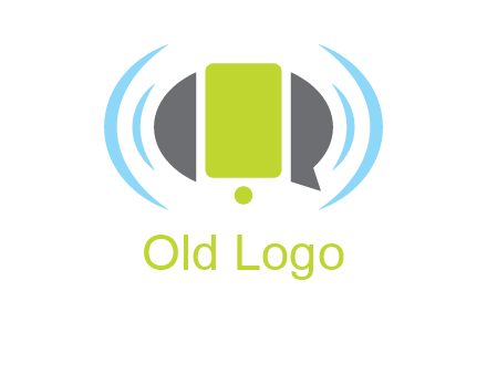 vibrating mobile and speech bubble icon