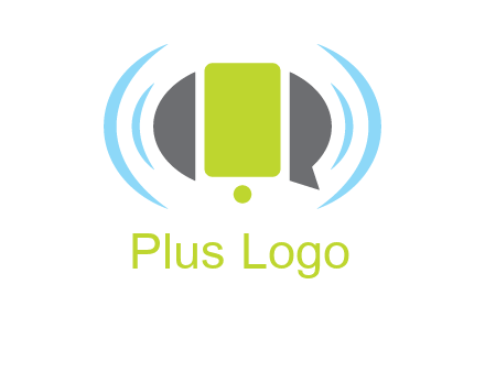 vibrating mobile and speech bubble icon