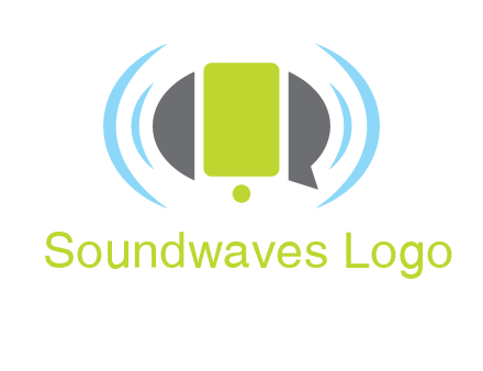 vibrating mobile and speech bubble icon