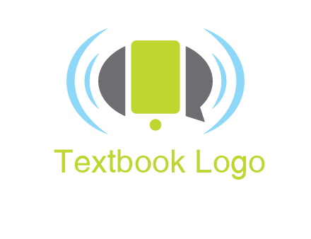 vibrating mobile and speech bubble icon