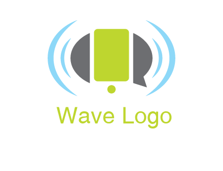 vibrating mobile and speech bubble icon
