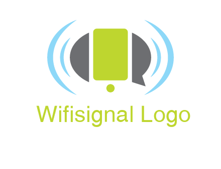 vibrating mobile and speech bubble icon