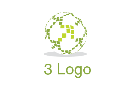 isolated pixels earth media logo