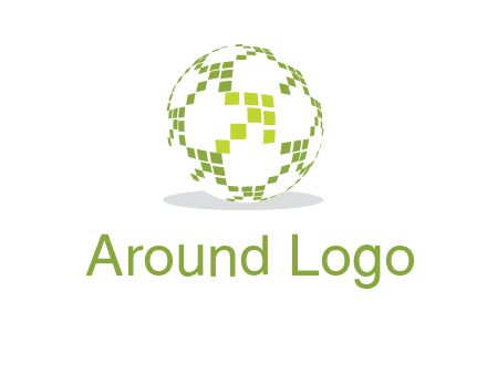 isolated pixels earth media logo
