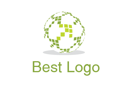 isolated pixels earth media logo