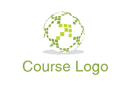isolated pixels earth media logo