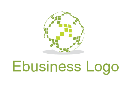 isolated pixels earth media logo