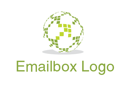 isolated pixels earth media logo