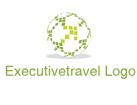 isolated pixels earth media logo