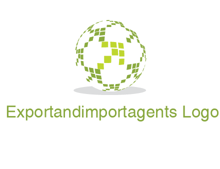 isolated pixels earth media logo