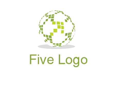 isolated pixels earth media logo